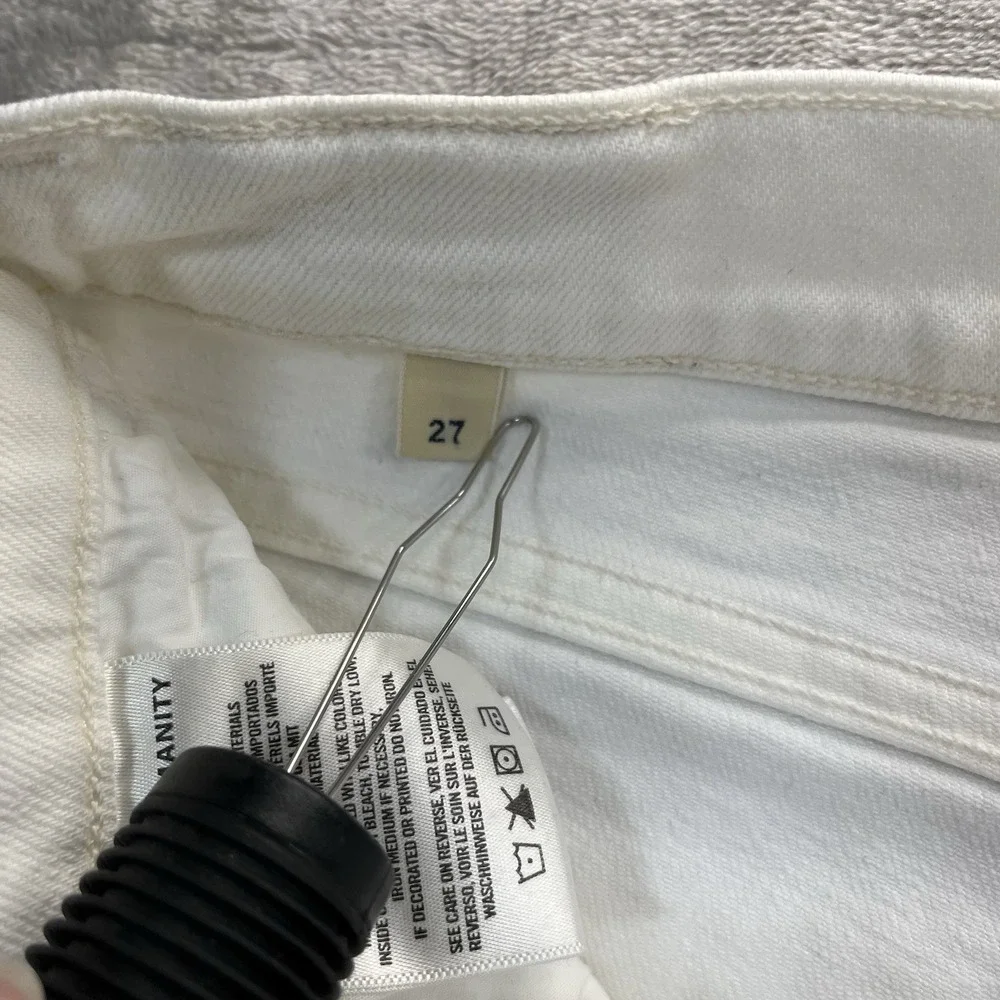 Citizens of Humanity Jeans Womens White 27 Olivia Crop High Rise Slim